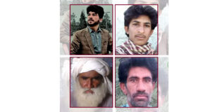 Four more are victims of enforced disappearance in Awaran and Quetta. Military operation continues in Awaran