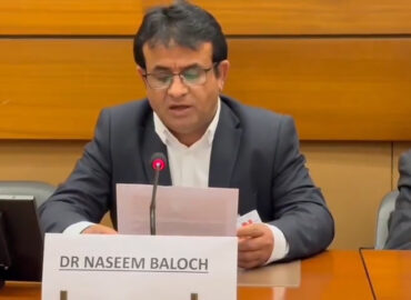 Pakistan’s Colonization efforts in Balochistan threaten to alter demography. Dr Naseem