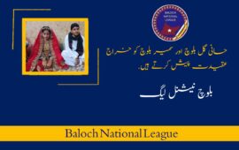 حانی گل بلوچ اور سمیر بلوچ کو خراج عقیدت پیش کرتے ہیں  بلوچ نیشنل لیگ