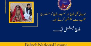 حانی گل بلوچ اور سمیر بلوچ کو خراج عقیدت پیش کرتے ہیں  بلوچ نیشنل لیگ