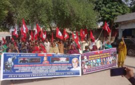 Jeay Sindh Freedom Movement held a Rally against the Enforced Disappearance of Sindhi & Baloch Nationalist