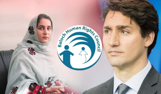 Baloch Human Rights Council writes to Canadian PM Justin Trudeau