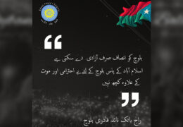 بلوچ قوم سمجھتی ہے کہ اسلام آباد سے بلوچ قوم کو انصاف نہیں ملے گا۔ راج بانک نائلہ قادری بلوچ