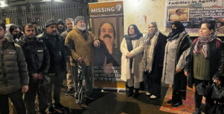 London: Protest camp set up for the recovery of Taj Muhammad Sarparah and other Baloch missing persons