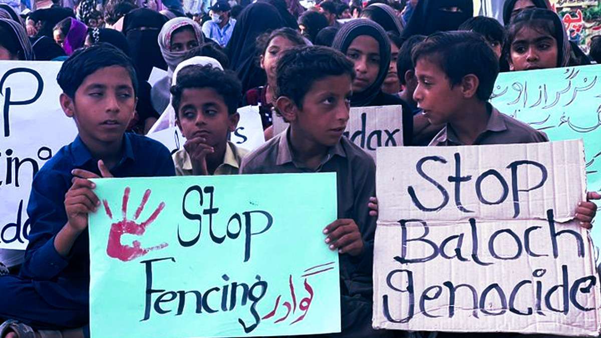 Baloch Yakjehti Committee rally Against Fencing in Gwadar