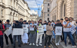 BNM Protest in the UK Opposes Siege and Crackdown on Baloch Raji Muchi