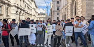 BNM Protest in the UK Opposes Siege and Crackdown on Baloch Raji Muchi