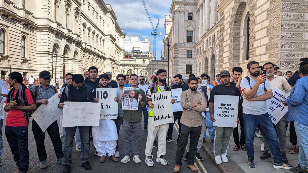 BNM Protest in the UK Opposes Siege and Crackdown on Baloch Raji Muchi