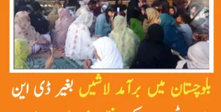 بلوچستان سے برآمد لاشیں بغیر ڈی این اے ٹیسٹ کے دفنایا جارہے ہیں۔ ماما قدیر بلوچ