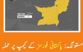 پاکستانی فورسز کے کیمپ پر حملہ