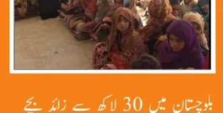 بلوچستان میں 30 لاکھ سے زائد بچے اسکولوں سے باہر ہونے کا انکشاف ہواہے۔