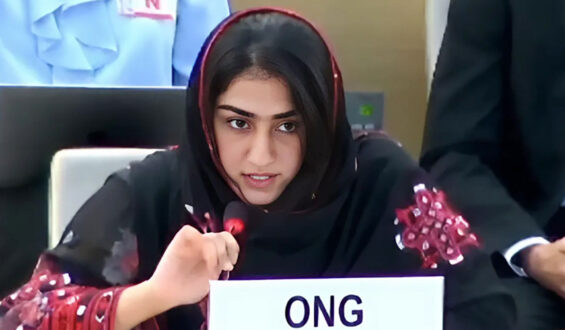 Sammul Baloch addresses UNHRC on Balochistan crisis