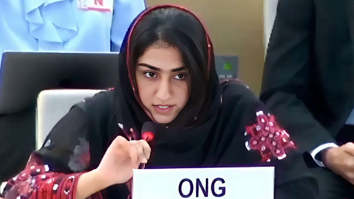 Sammul Baloch addresses UNHRC on Balochistan crisis