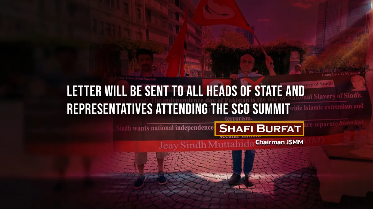 Letter will be sent to all heads of state and representatives attending the SCO summit – Shafi Burfat Chairman JSMM