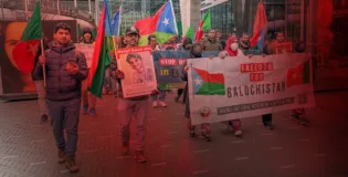 BNM protests in Germany on International Human Rights Day