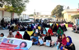 Protest rally in Balochistan marks six years since enforced disappearance of activist Rashid Hussain