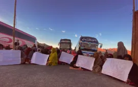 Khuzdar: Protesters demand justice for abducted woman linked to Sanaullah Zehri’s alleged death squad