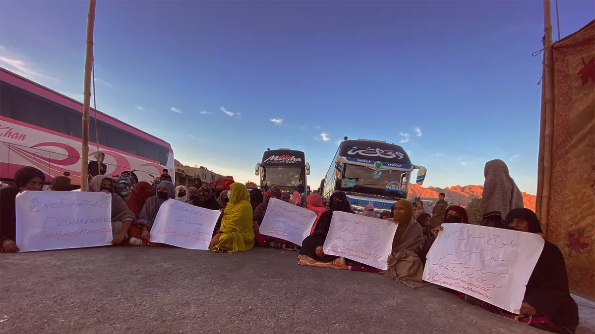 Khuzdar: Protesters demand justice for abducted woman linked to Sanaullah Zehri’s alleged death squad