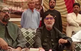 Mengal critiques state repression in Balochistan at all-party conference during Lakpass sit-in