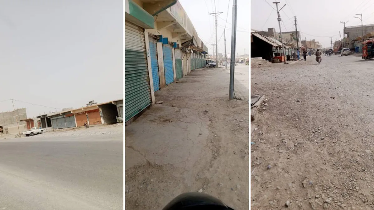 Awaran: Shuts down in protest over the killing of two civilians, including a woman