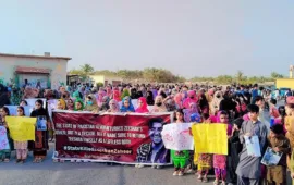 Panjgur holds a silent walk and protest for Zeeshan Zaheer