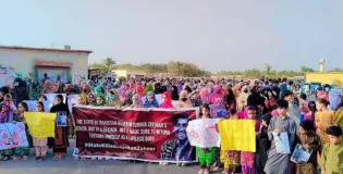 Panjgur holds a silent walk and protest for Zeeshan Zaheer