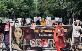 Today marks the 36th consecutive day of the Islamabad sit-in by families of Baloch Yakjehti Committee (BYC) leaders and the forcibly disappeared.