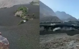 غذر گلیشیئر پھٹنے سے سیلاب نے تباہی مچادی، متعدد دیہات زیر آب.
