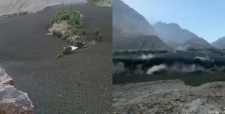 غذر گلیشیئر پھٹنے سے سیلاب نے تباہی مچادی، متعدد دیہات زیر آب.