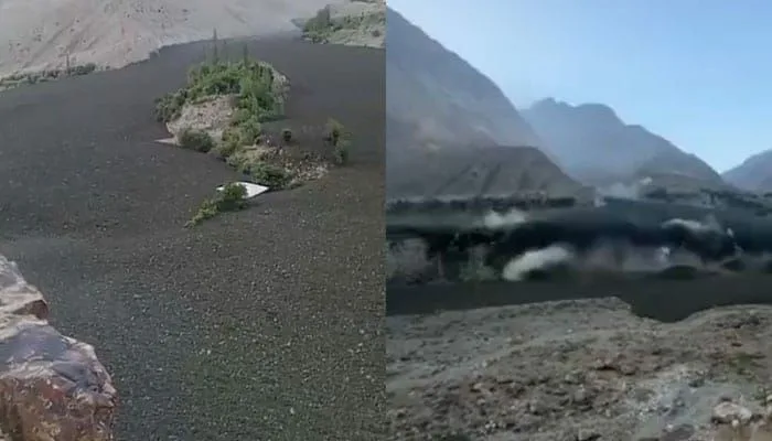 غذر گلیشیئر پھٹنے سے سیلاب نے تباہی مچادی، متعدد دیہات زیر آب.