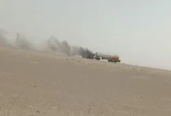 چاغی نامعلوم مسلح افراد کی فائرنگ، ایل پی جی باؤزر گاڑیوں کو شدید نقصان.