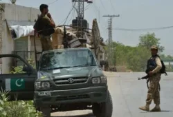 جھاؤ دھماکہ فورسز کے متعدد اہلکار ہلاک، علاقے میں سرچ آپریشن.