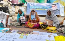 کراچی جبری گمشدگیوں کے خلاف دھرنا 29ویں روز میں داخل