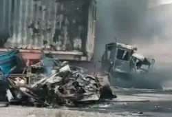 خضدار: کوئٹہ کراچی شاہراہ پر ٹریفک حادثہ، 3 افراد جاں بحق، ایک زخمی