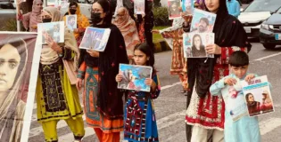 اسلام آباد: لاپتہ افراد کے لواحقین اور بی وائی سی رہنماؤں کی رہائی کے لیے دھرنا 43ویں روز میں داخل