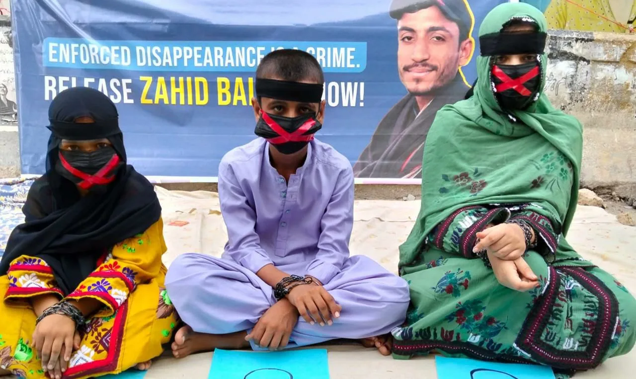 جبری گمشدگیوں کے خلاف احتجاج 24 ویں روز بھی جاری