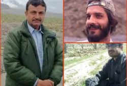 پاکستانی فورسز کے ہاتھوں اغوا شدہ چار افراد ایک ماہ بعد بازیاب