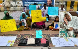 جبری گمشدگیوں کے خلاف احتجاج 25 ویں روز میں داخل.
