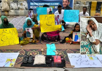 جبری گمشدگیوں کے خلاف احتجاج 25 ویں روز میں داخل.