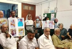 کراچی ہیومن رائٹس کمیشن کے زیر اہتمام جبری گمشدگیوں کے متاثرین کا عالمی دن منایا گیا