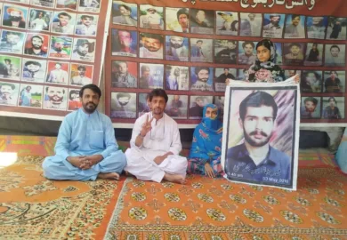 وی بی ایم پی احتجاجی کیمپ 5933 ویں روز جاری، لاپتہ جہانزیب محمد حسنی کے لواحقین کا احتجاج میں شرکت