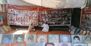 جبری گمشدگیوں کے خلاف وی بی ایم پی کا احتجاجی کیمپ کوئٹہ پریس کلب کے باہر 5930 ویں روز جاری !