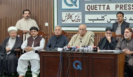 آل پارٹیز کانفرنس شاہوانی اسٹیڈیم دھماکہ، بلوچستان کی آواز دبانے کی کوشش قرار.