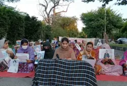 لاپتہ افراد بازیابی کیلئے اسلام آباد میں احتجاج جاری.