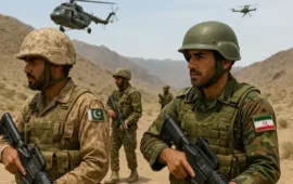 بلوچستان قابض ایرانی اور پاکستانی فوج کا مشترکہ آپریشن.