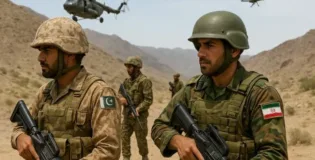 بلوچستان قابض ایرانی اور پاکستانی فوج کا مشترکہ آپریشن.