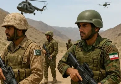 بلوچستان قابض ایرانی اور پاکستانی فوج کا مشترکہ آپریشن.