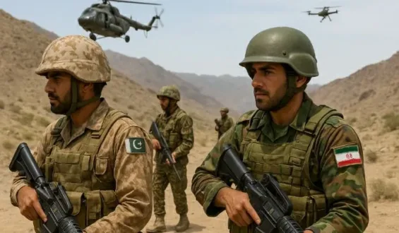 بلوچستان قابض ایرانی اور پاکستانی فوج کا مشترکہ آپریشن.