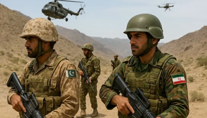 بلوچستان قابض ایرانی اور پاکستانی فوج کا مشترکہ آپریشن.