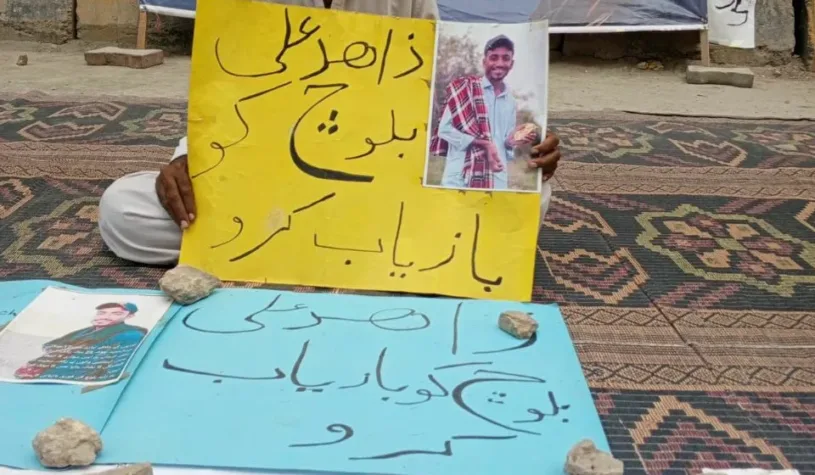 کراچی پریس کلب زاہد علی کے احتجاجی کیمپ کو 34 دن مکمل